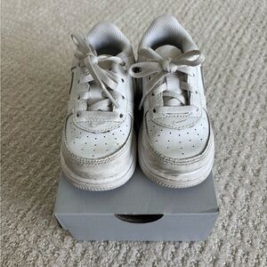 Force1 White Sneakers Low-Top Leather Design